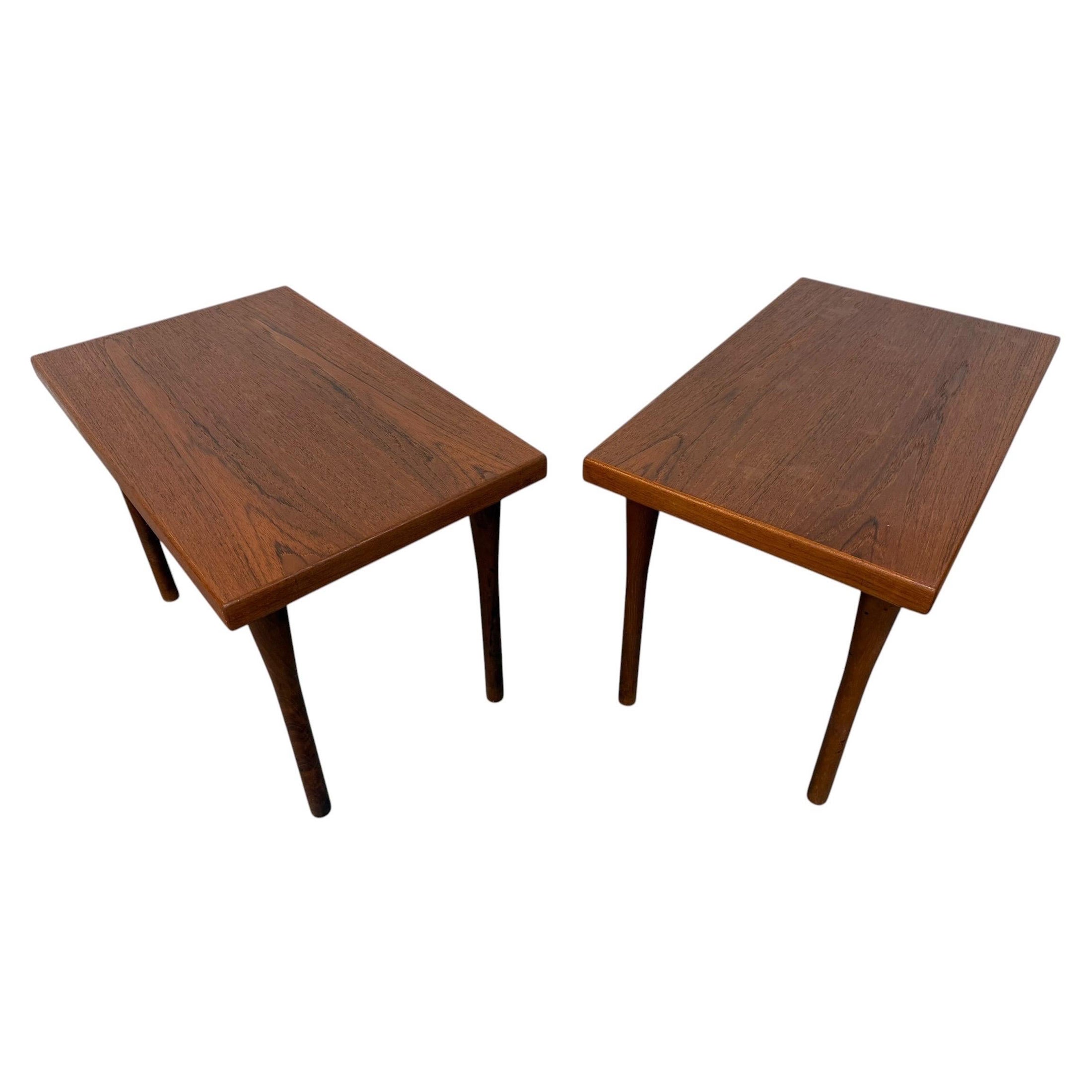 Tavolini in teak Vejen - Set di 2 - Rifiniti! in vendita