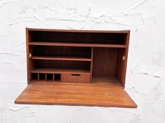 Mid-Century Danish Modern Wall Mounted Desk