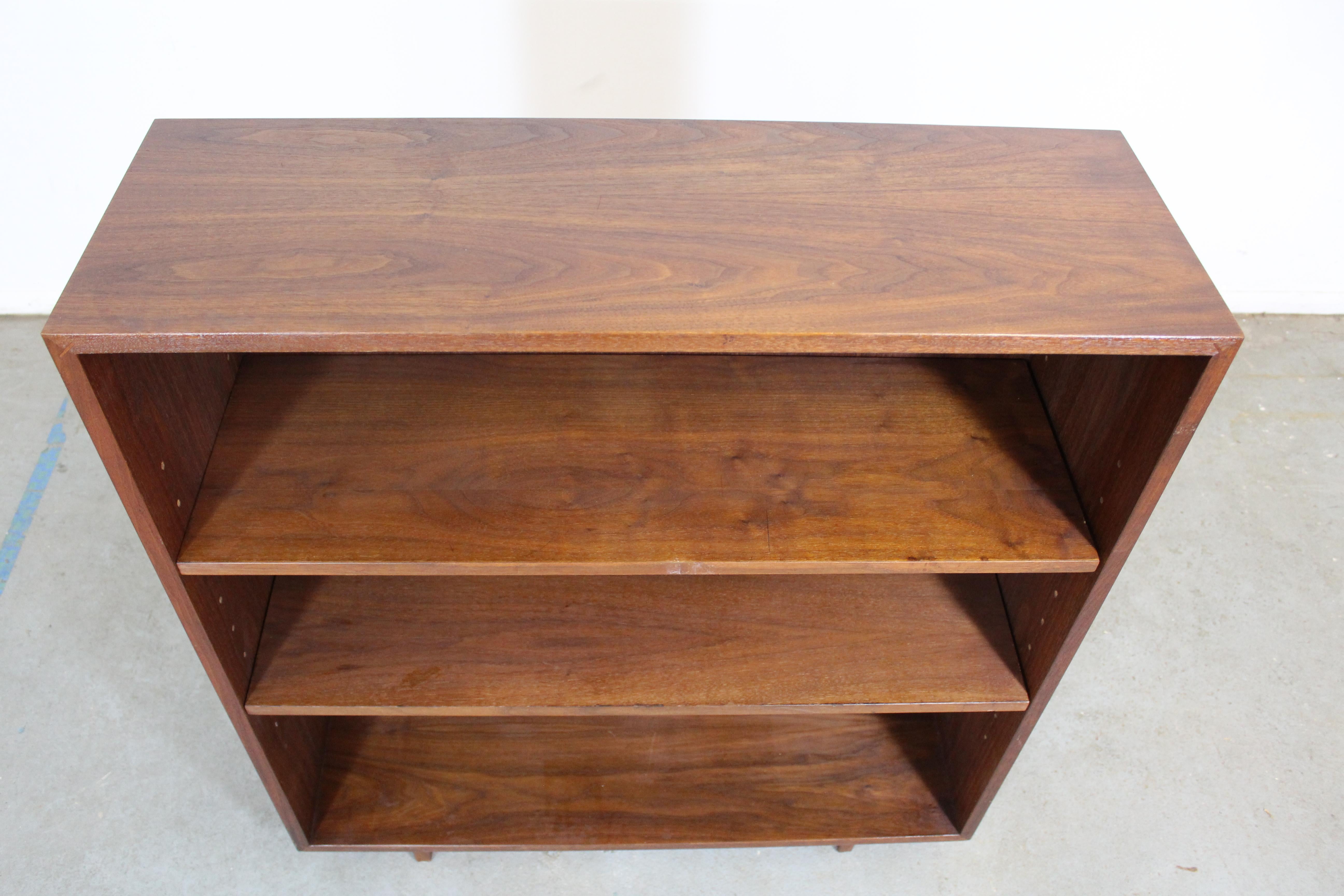 American Midcentury Danish Modern Walnut Bookcase