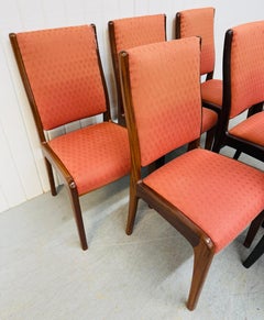 Mid-Century Danish Modern Walnut Dining Chairs - Set of 6