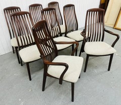 Mid-Century Danish Modern Walnut Dining Chairs - Set of 8