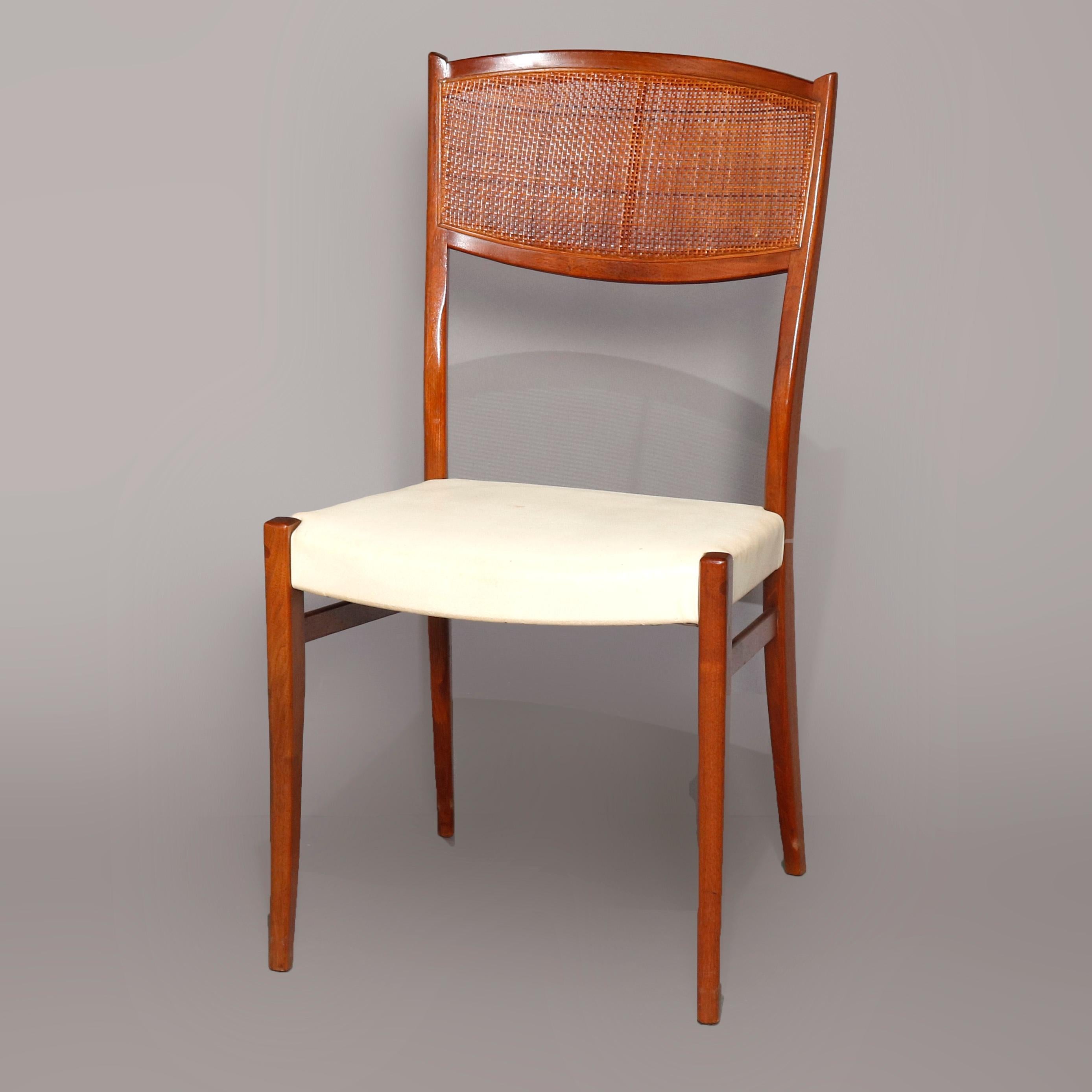 Midcentury Danish Modern Walnut Dining Set by Drexel, 20th Century In Good Condition In Big Flats, NY