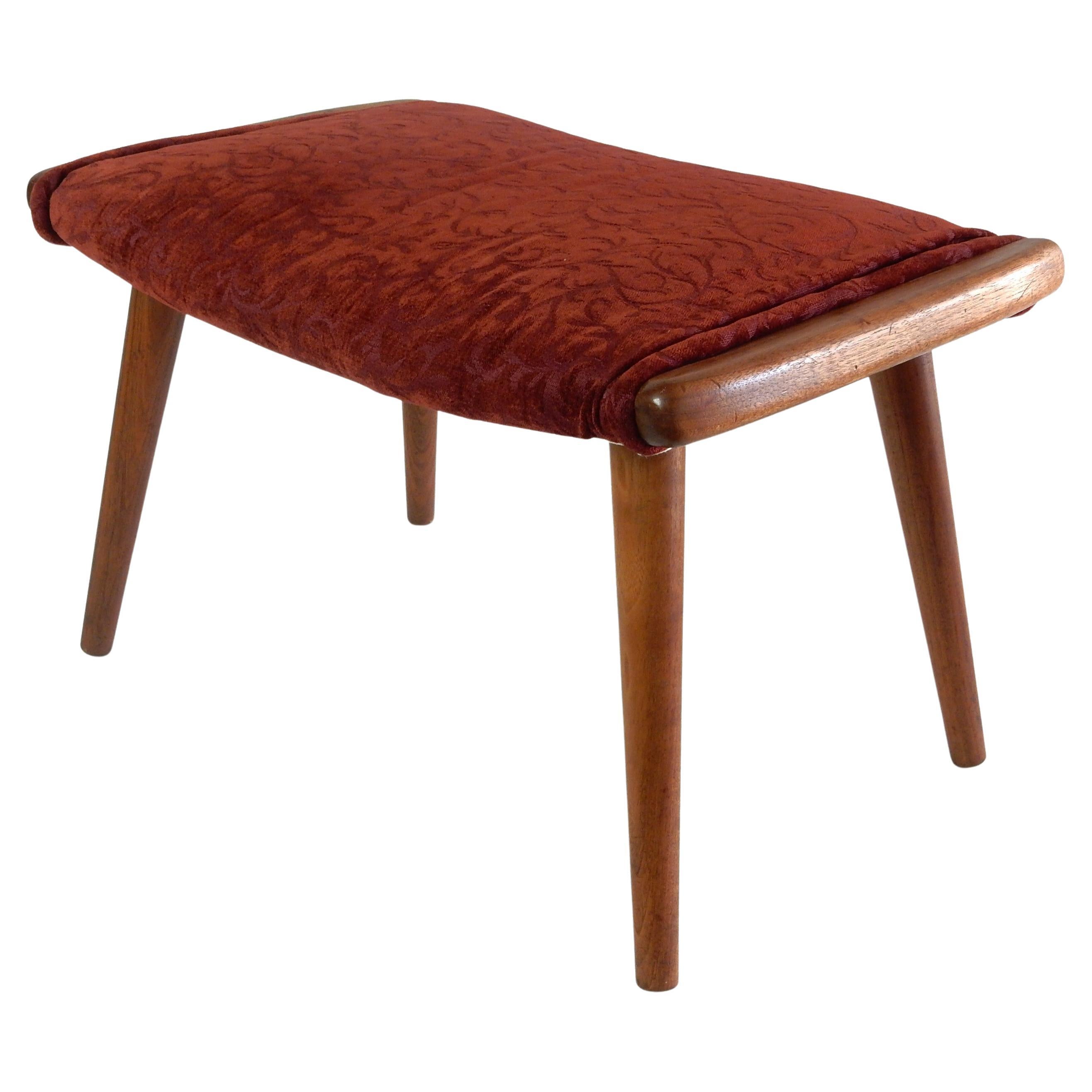 Mid Century Danish Modern Nussbaum Papa Stuhl Ottoman