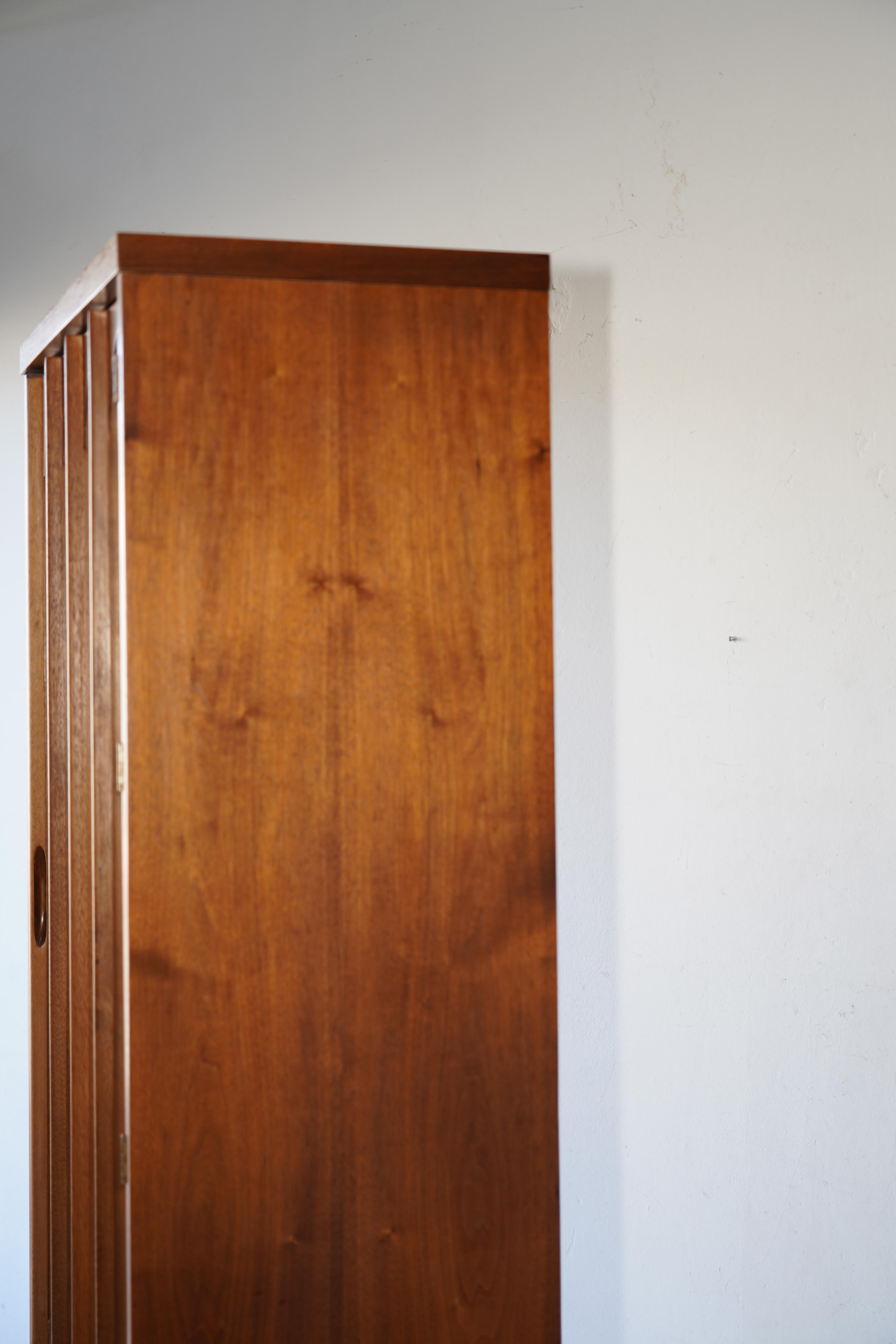 Mid-Century Danish Modern Walnut & Rosewood  Curio Display China Cabinet 13