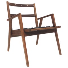 Mid-Century Danish Modern Walnut Side Chair by Mel Smilow