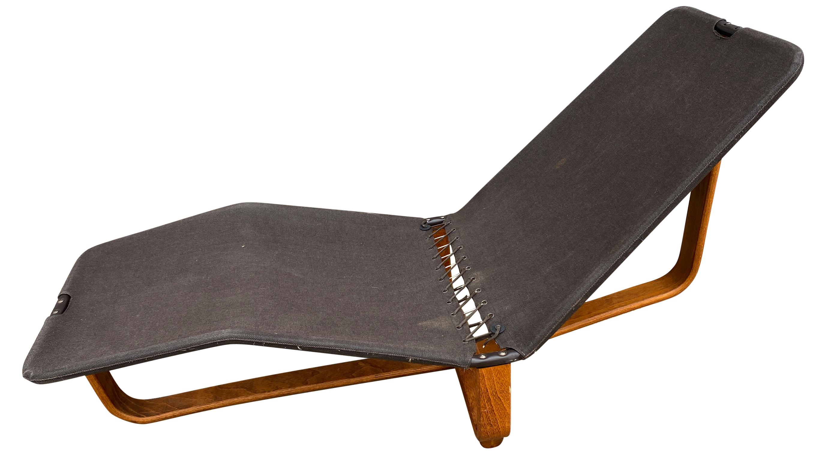 Mid-20th Century Midcentury Danish Modern Westnofa Leather Chaise Lounge Chair Ingmar Relling