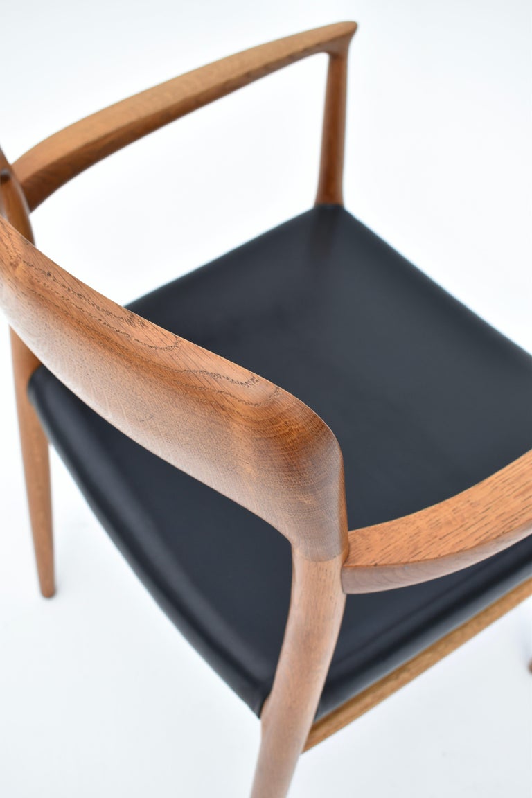 MidCentury Danish Niels Moller Model 56 Oak Armchair for JL Mollers