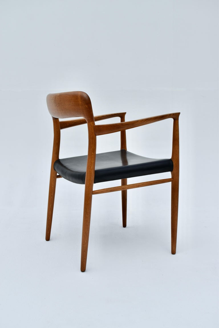 MidCentury Danish Niels Moller Model 56 Oak Armchair for JL Mollers