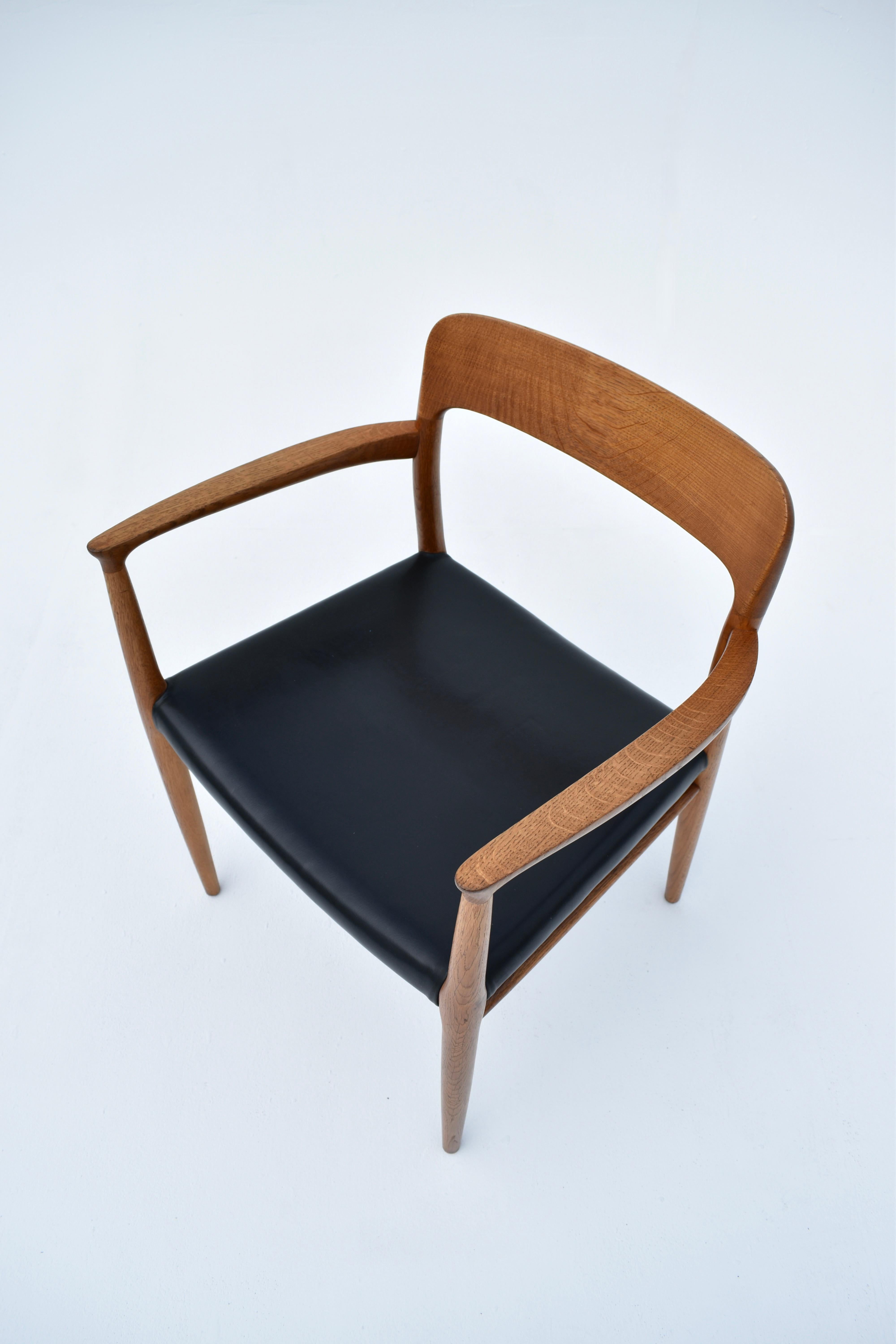 Dänischer Mid-Century-Sessel Modell 56 aus Eiche, Niels Moller für JL Mollers Mobelfabrik im Angebot 7