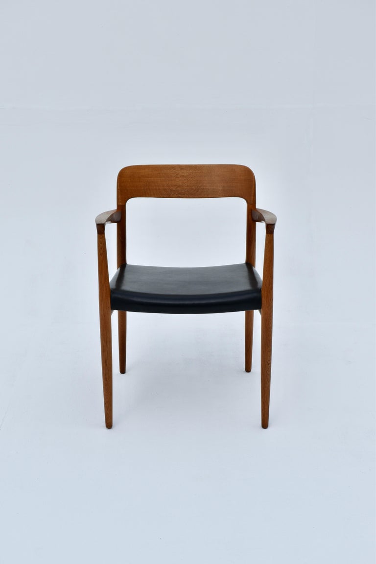 MidCentury Danish Niels Moller Model 56 Oak Armchair for JL Mollers
