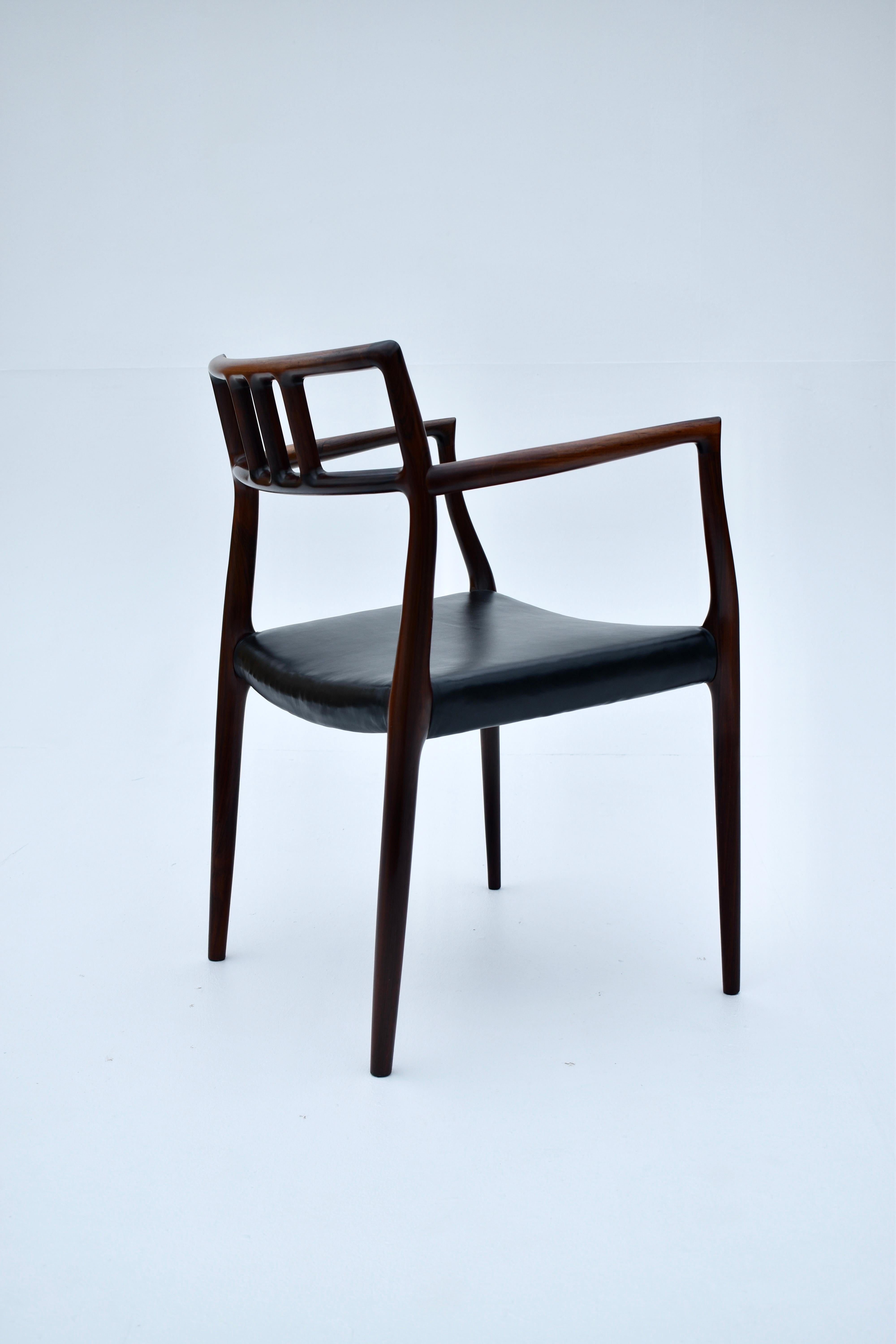 Mid Century Danish Niels Otto Moller Model 64 Rosewood Chair 4