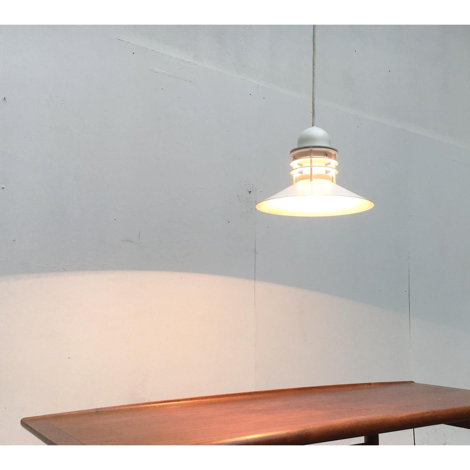 Mid-Century Danish Nyhavn Pendant Lamp by Alfred Homann and Ole v. Kjær, 1970s For Sale 4