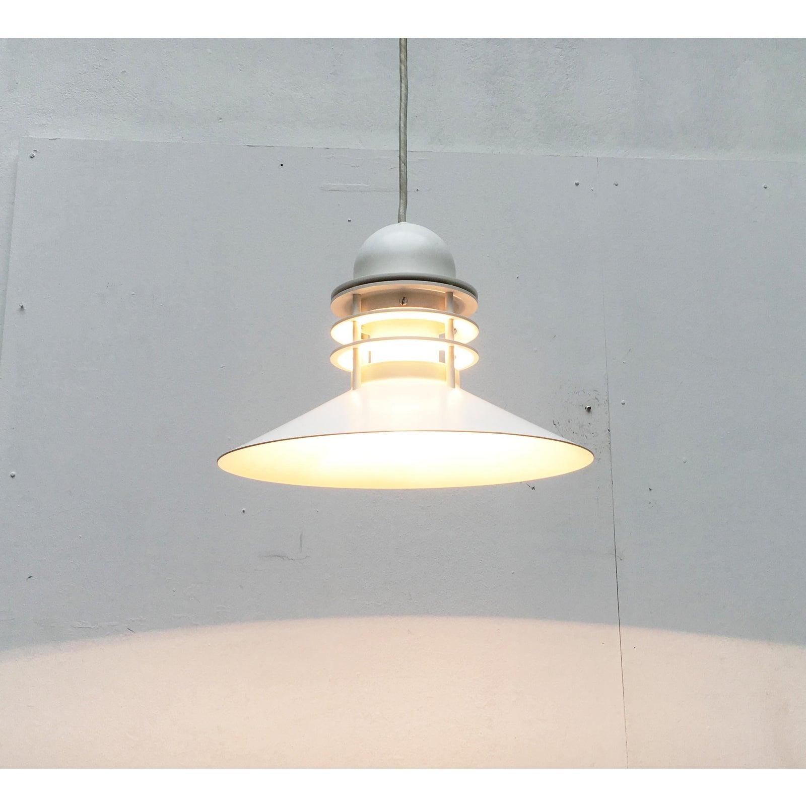 Mid-Century Danish Nyhavn Pendant Lamp by Alfred Homann and Ole v. Kjær, 1970s For Sale 6