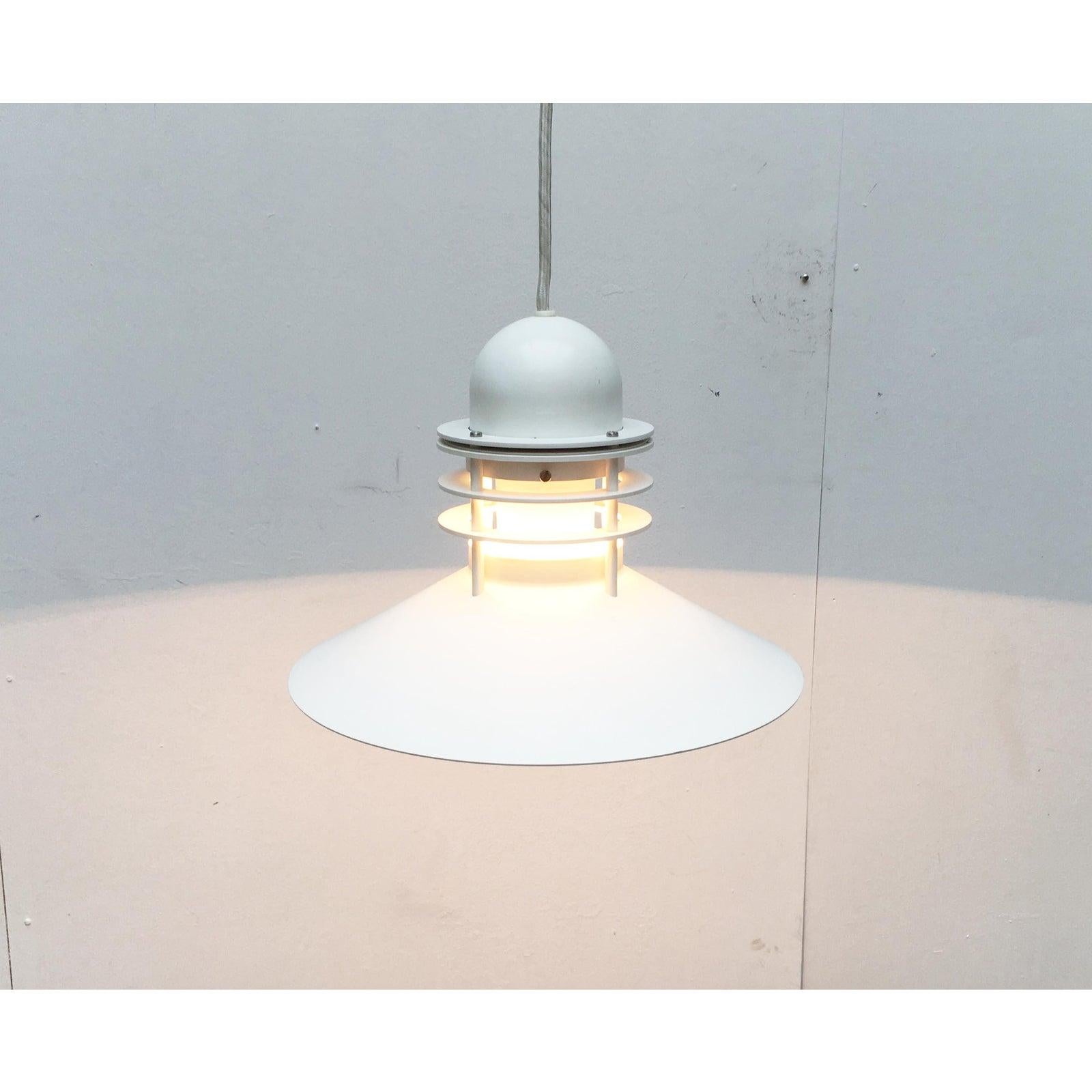 Mid-Century Danish Nyhavn Pendant Lamp by Alfred Homann and Ole v. Kjær, 1970s In Good Condition For Sale In Hamburg, DE
