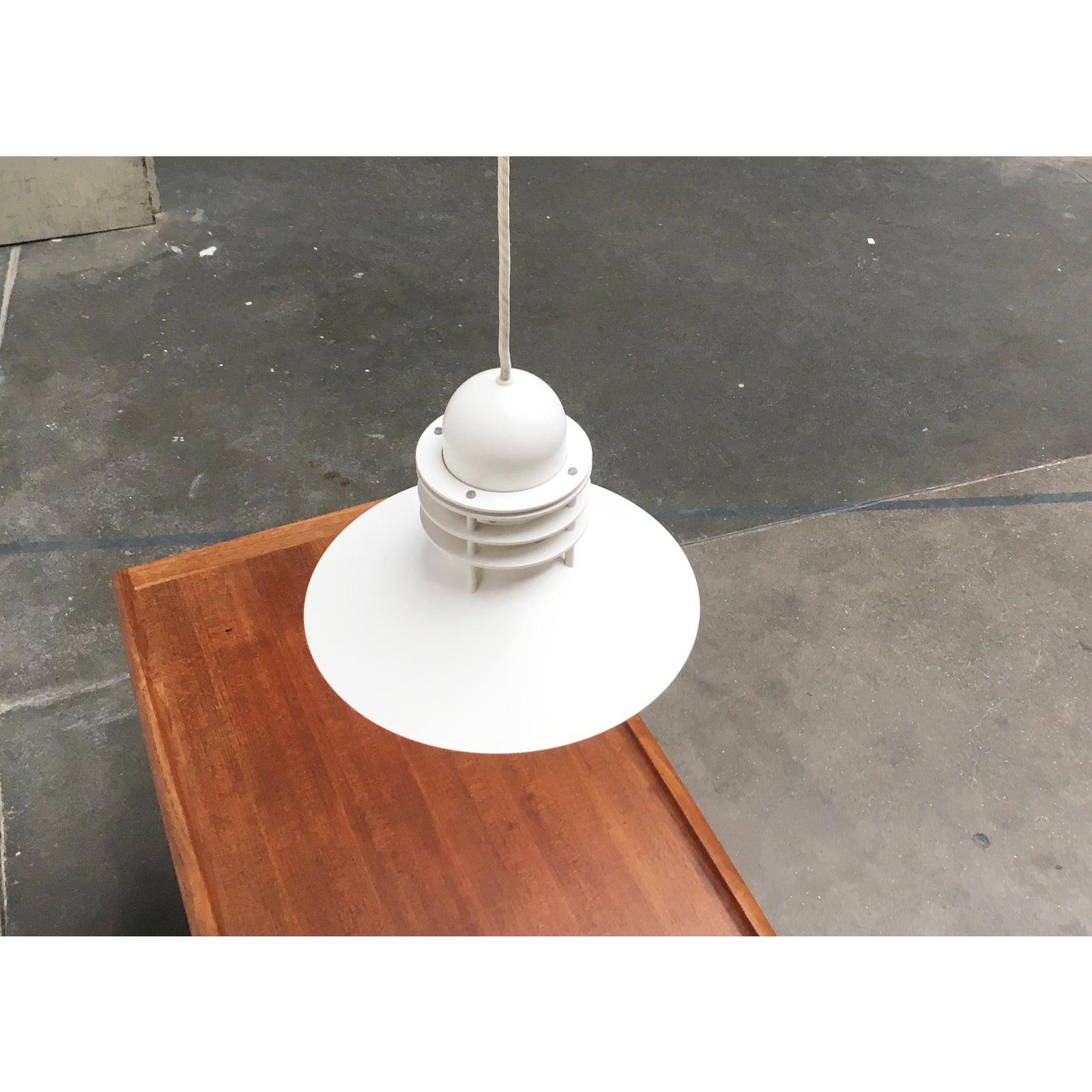 Mid-Century Danish Nyhavn Pendant Lamp by Alfred Homann and Ole v. Kjær, 1970s For Sale 2
