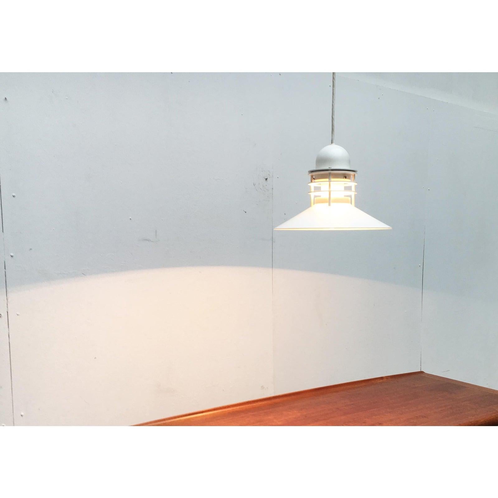 Mid-Century Danish Nyhavn Pendant Lamp by Alfred Homann and Ole v. Kjær, 1970s For Sale 3