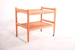 Mid Century Danish Oak Bar Cart/Tea Trolley, 1960