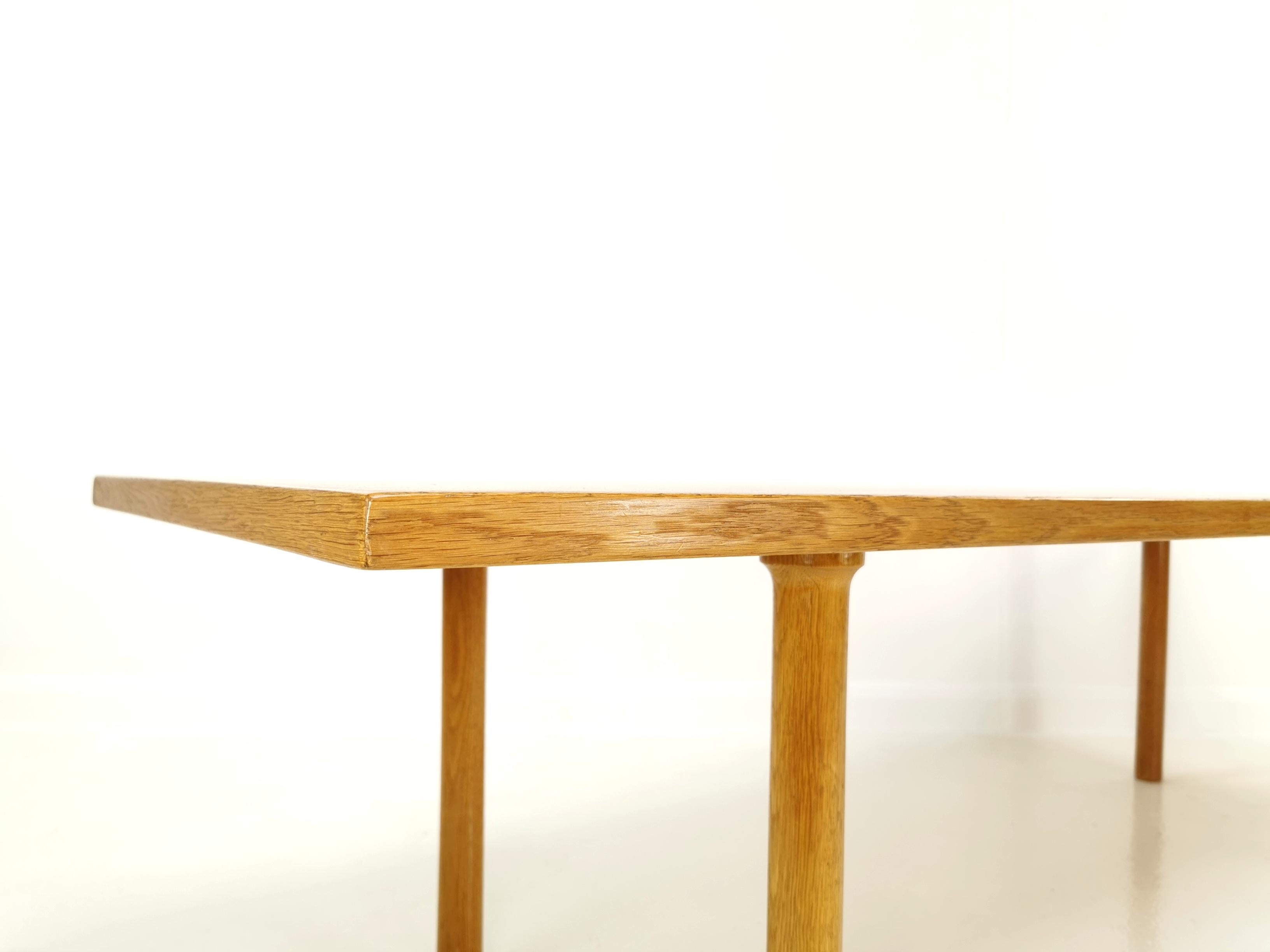 Midcentury Danish Oak Coffee Table by Hans Wegner for Andreas Tuck 2