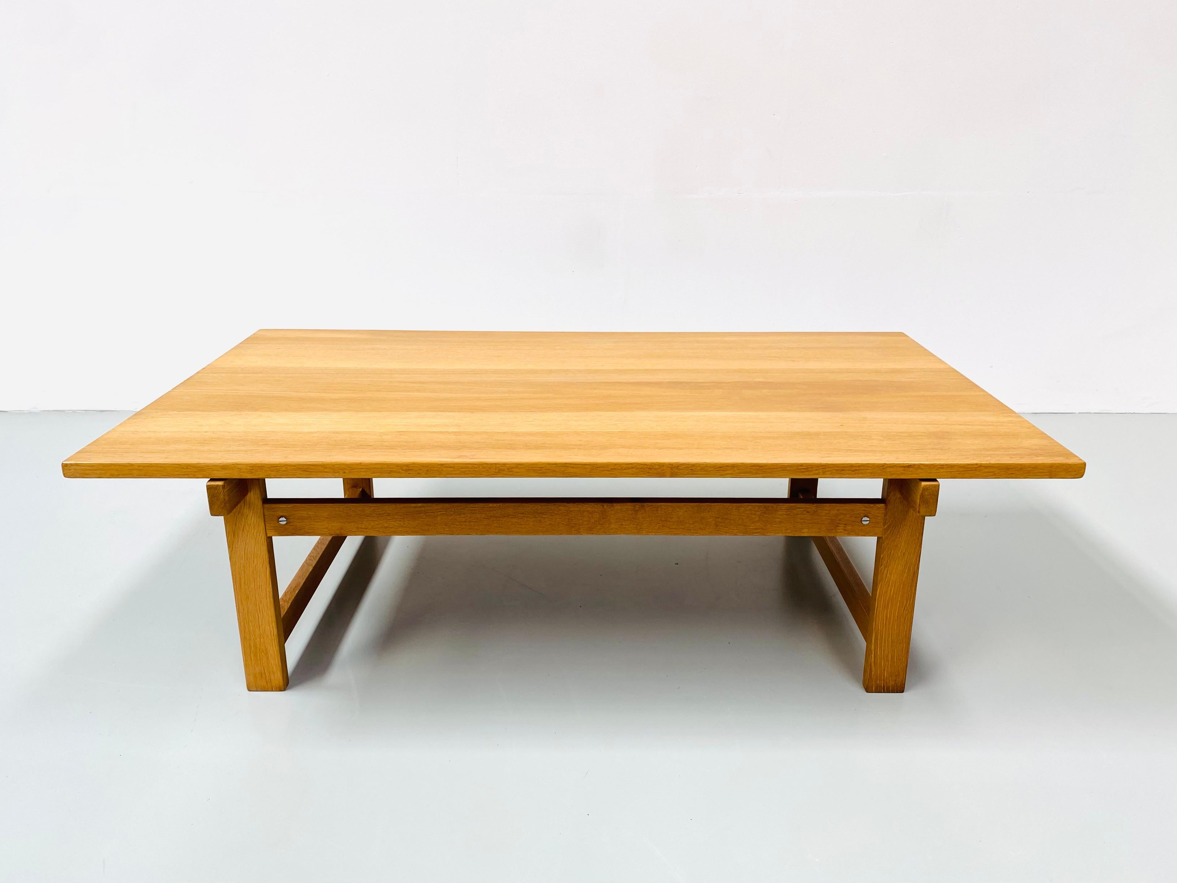 Vintage Danish Oak Japandi Style Coffeetable by Hans J. Wegner for Andreas Tuck 1