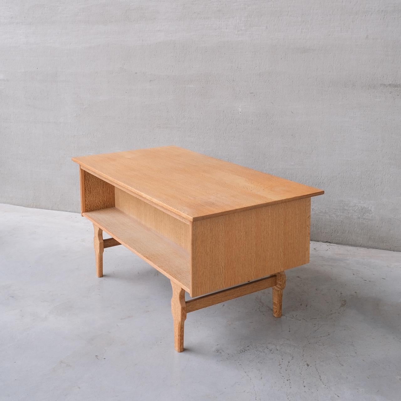 Mid-Century Danish Oak Desk attr. to Henning Kjaernulf For Sale 8