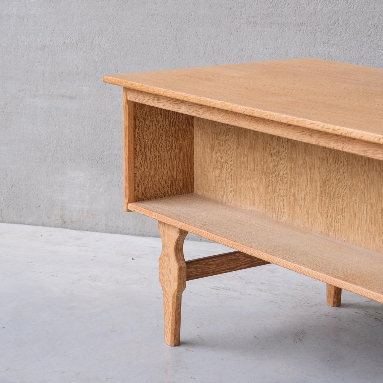 Mid-Century Danish Oak Desk attr. to Henning Kjaernulf For Sale 10