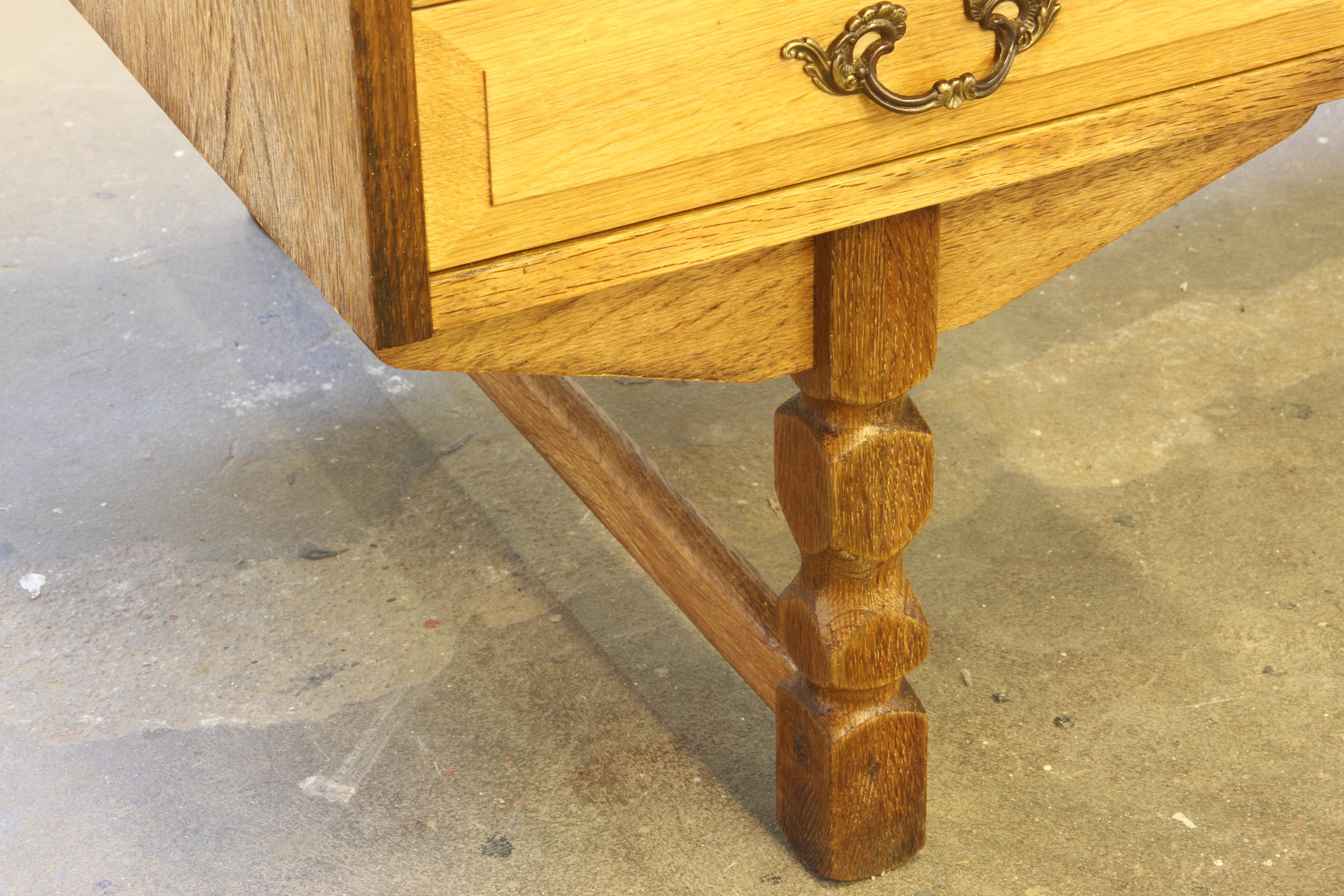 Mid-Century Danish Oak Desk attributed to Henning Kjaernulf, 1960s 9