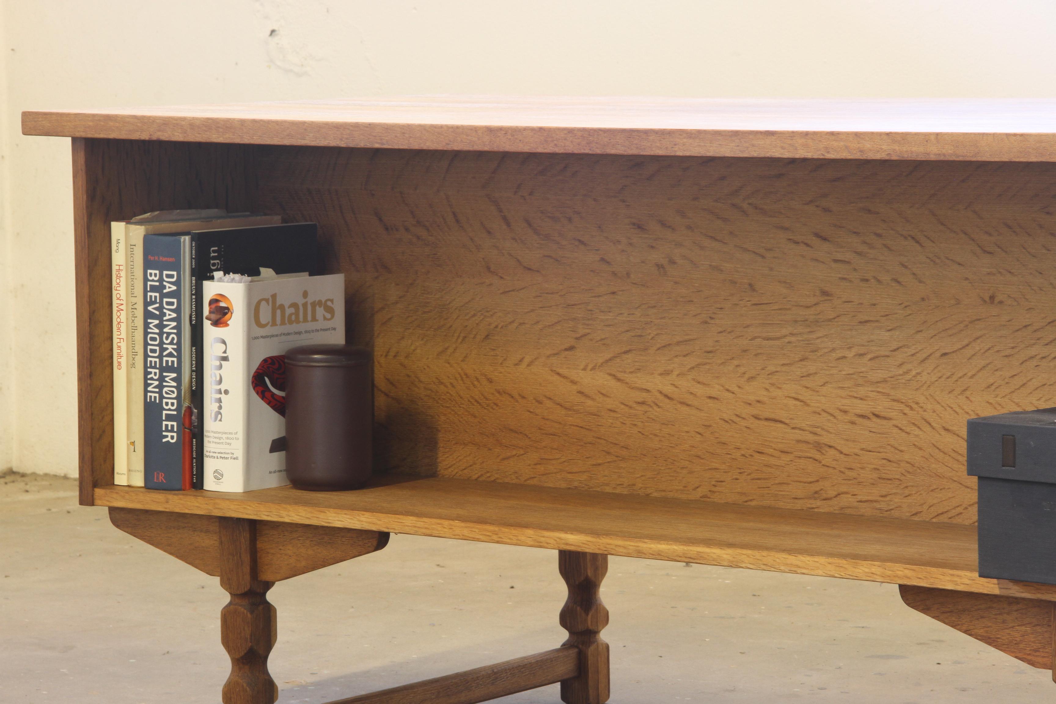 Mid-Century Danish Oak Desk attributed to Henning Kjaernulf, 1960s 12