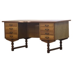 Mid-Century Danish Oak Desk attributed to Henning Kjaernulf, 1960s