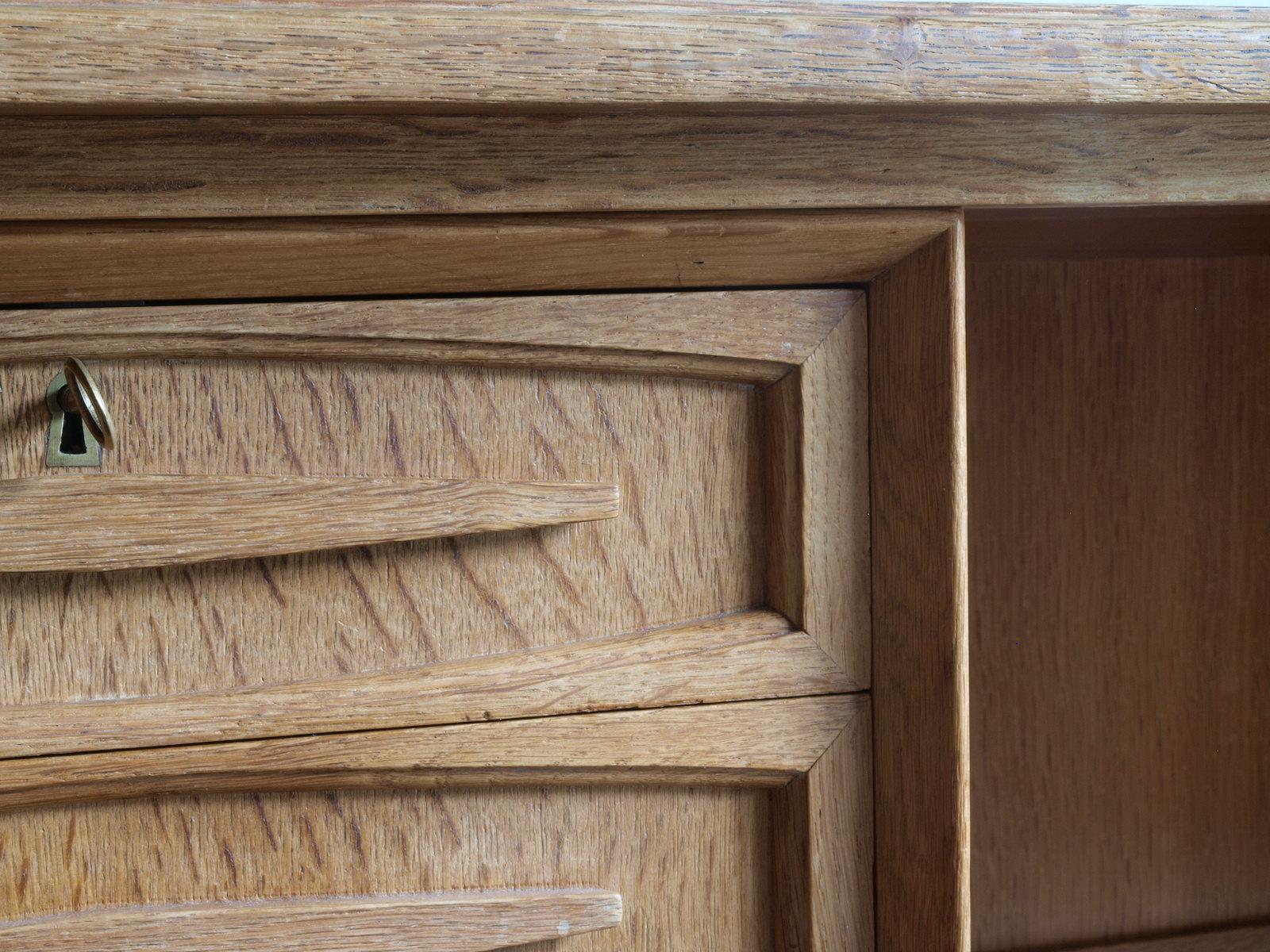 Mid-Century Danish Oak Desk attributed to Henning Kjaernulf, 1970s 8