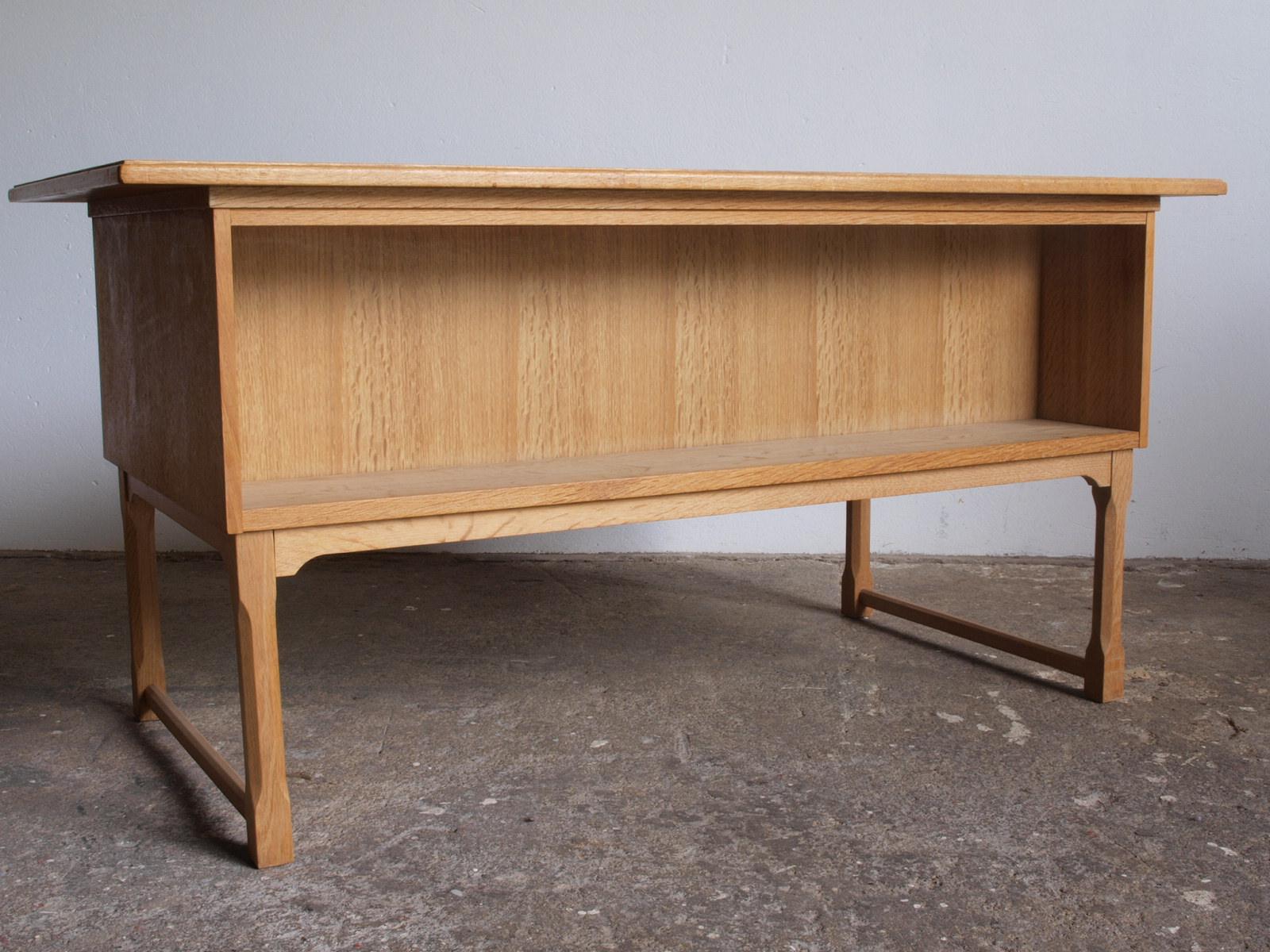 Mid-Century Danish Oak Desk attributed to Henning Kjaernulf, 1970s 4