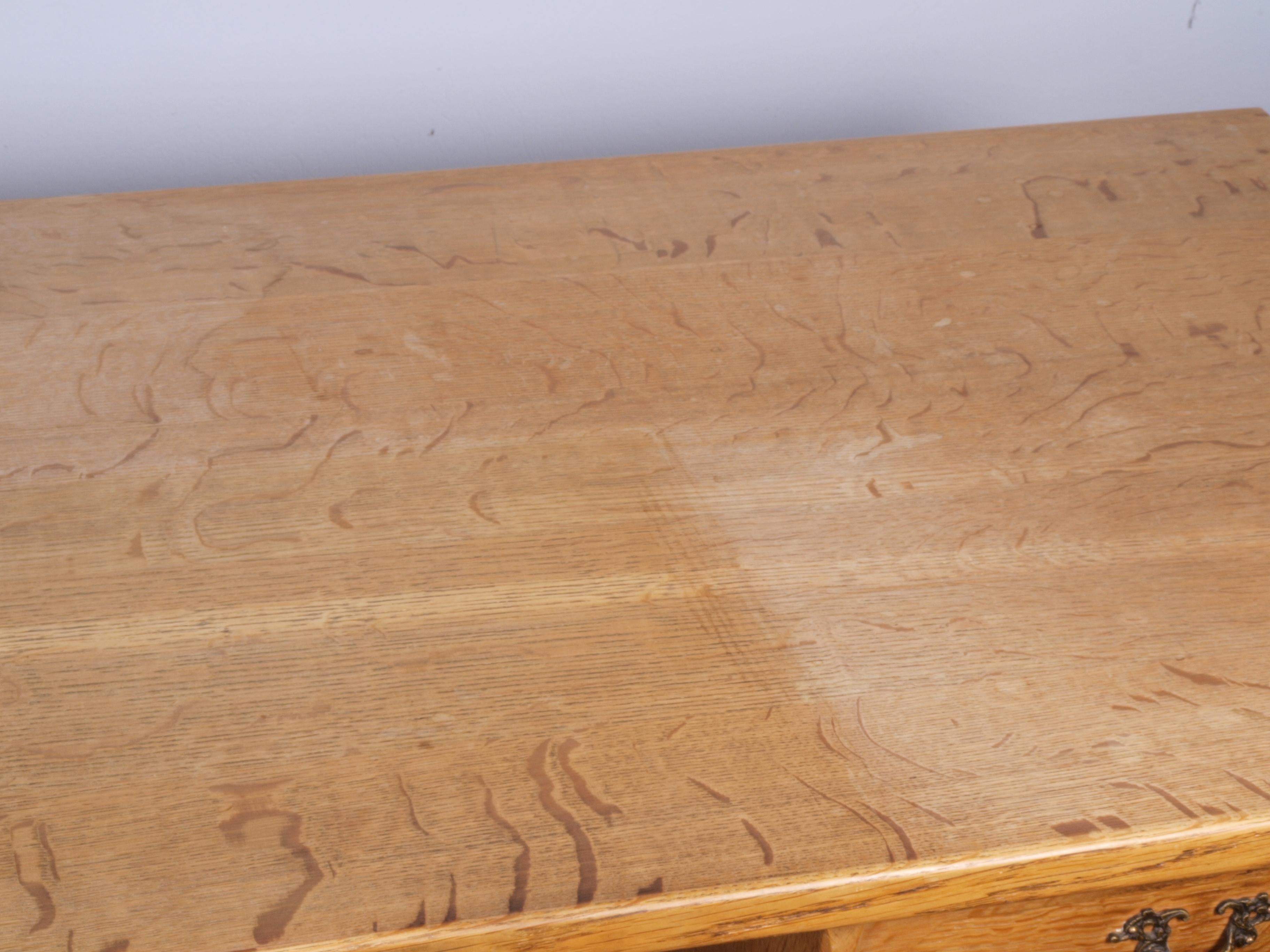 Mid-Century Danish Oak Desk attributed to Henning Kjaernulf For Sale 7