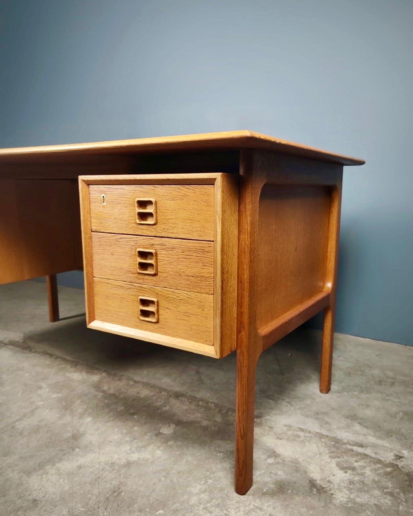 Mid Century Danish Oak Desk By Arne Vodder For Sibast Vintage Retro MCM 5