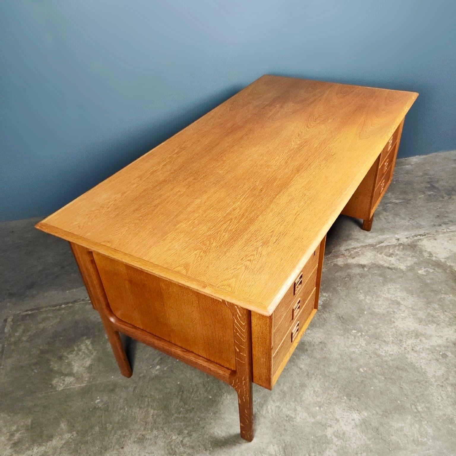 Mid-Century Modern Mid Century Danish Oak Desk By Arne Vodder For Sibast Vintage Retro MCM