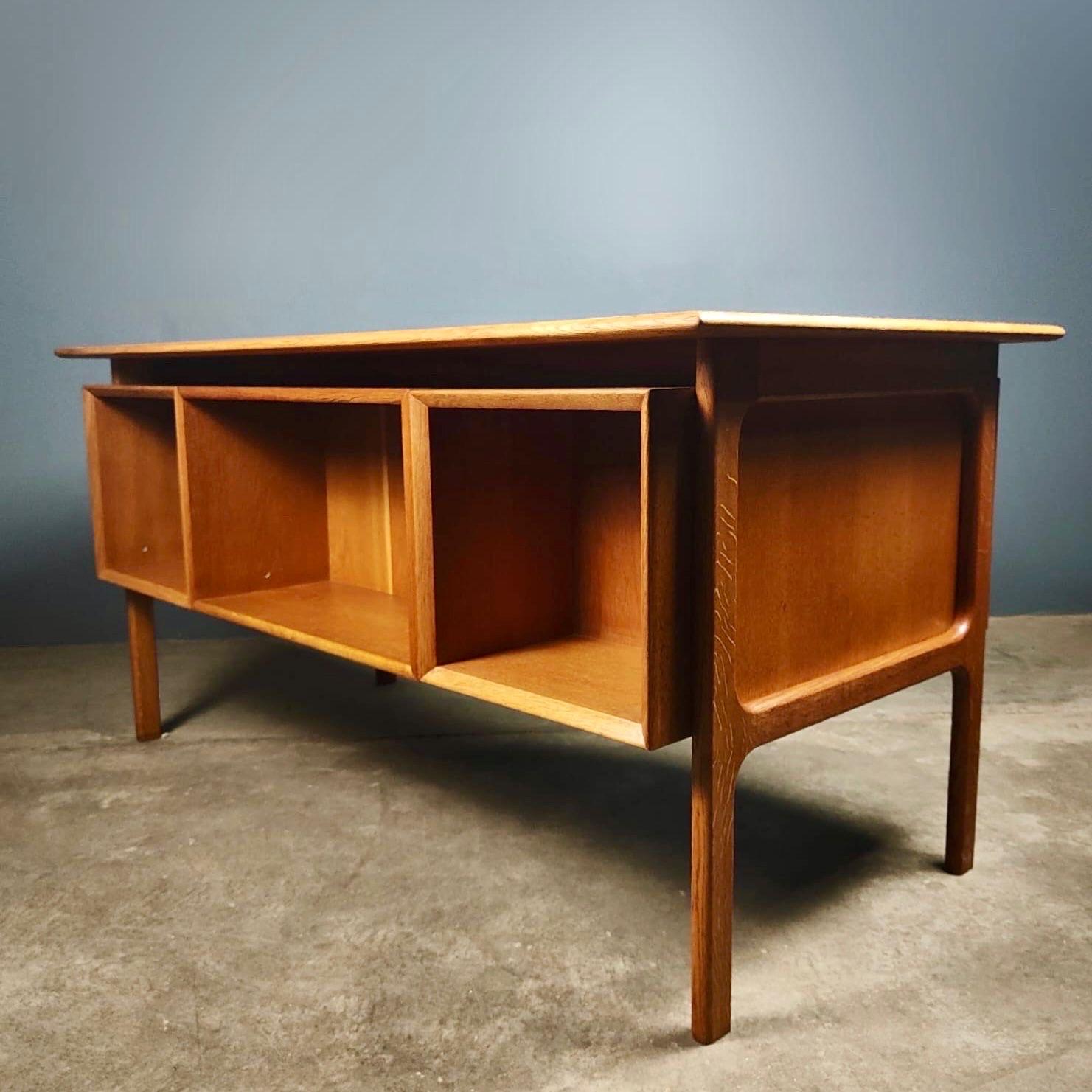 Mid Century Danish Oak Desk By Arne Vodder For Sibast Vintage Retro MCM 2