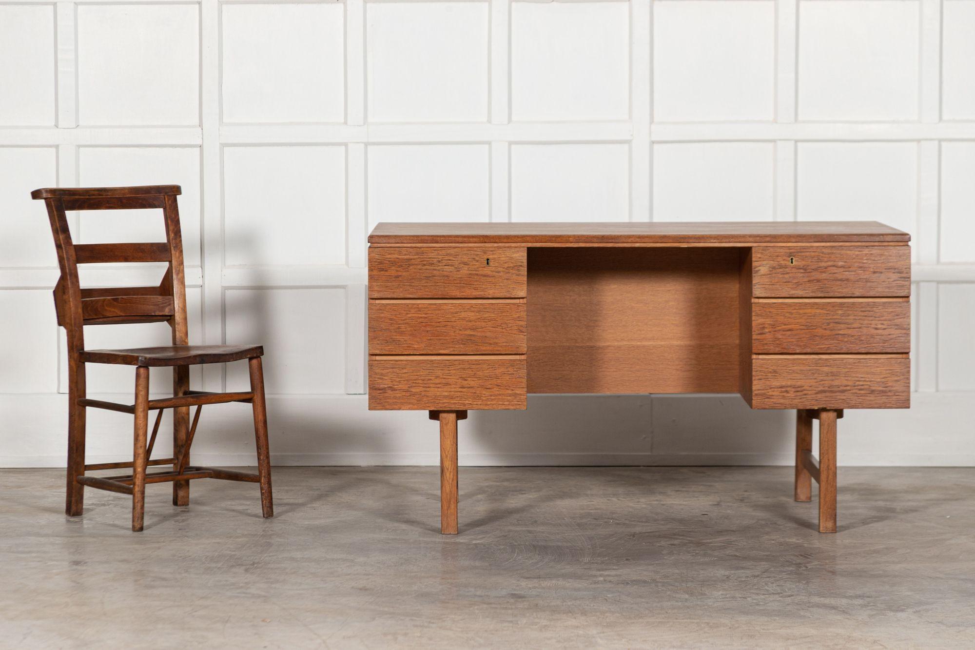 Mid-Century Danish Oak Desk For Sale 3