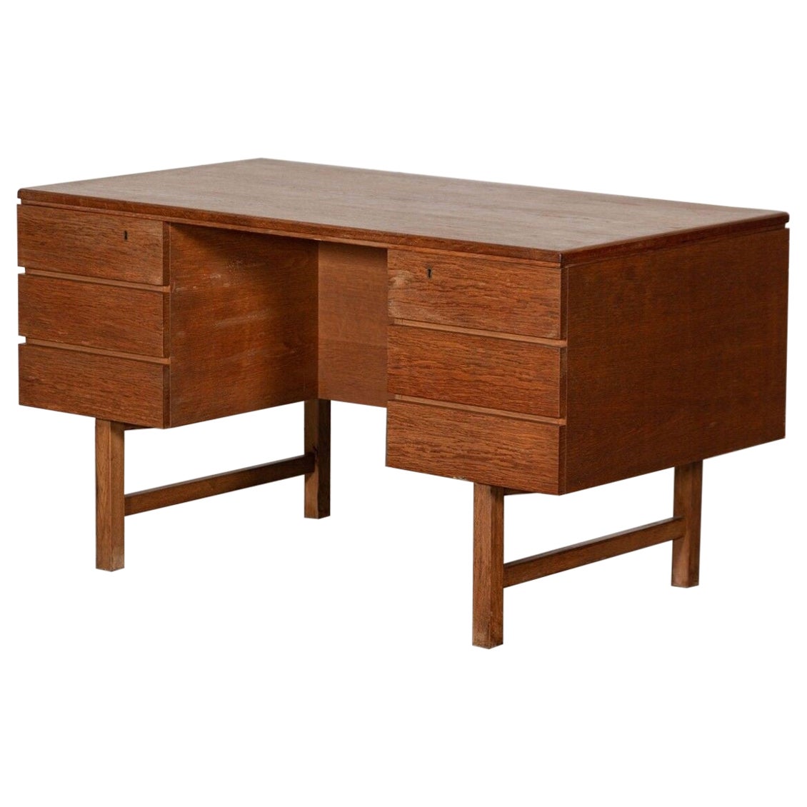 Scrivania danese di metà secolo in Oak