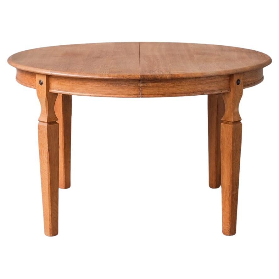 Mid-Century Danish Oak Dining Table attr. to Henning Kjaernulf For Sale