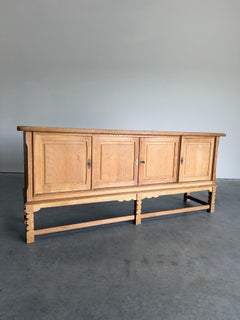 Mid Century Danish Oak Henning Kjaernulf Style Credenza