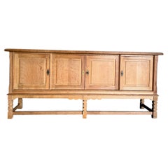 Mid Century Danish Oak Henning Kjaernulf Style Credenza