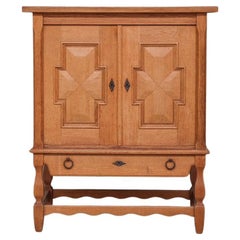 Mid-Century Danish Oak Side Cabinet or Bar attr. to Henning Kjaernulf