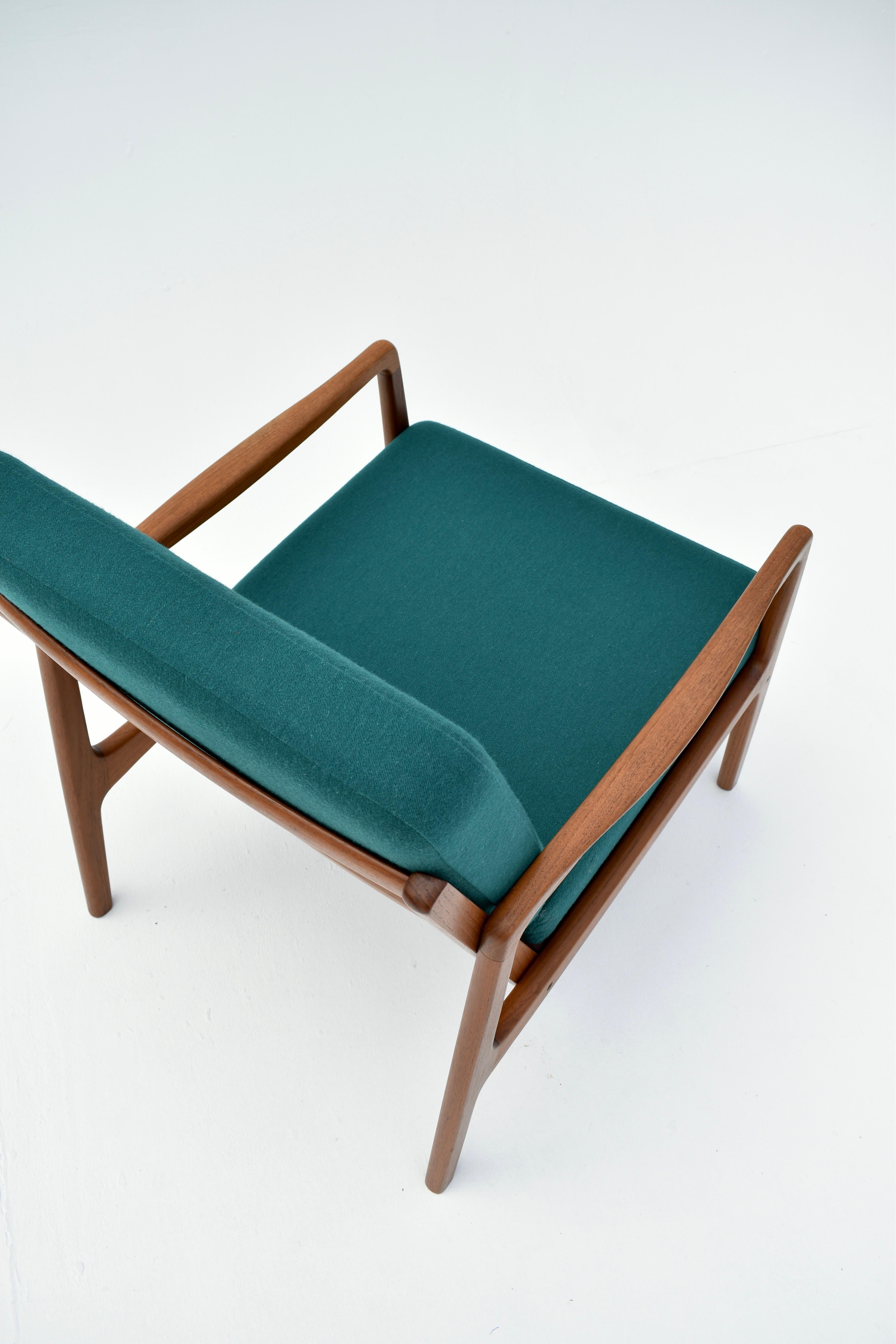 Mid Century Danish Ole Wanscher Model 119 Teak Lounge Chair For France & Son 5
