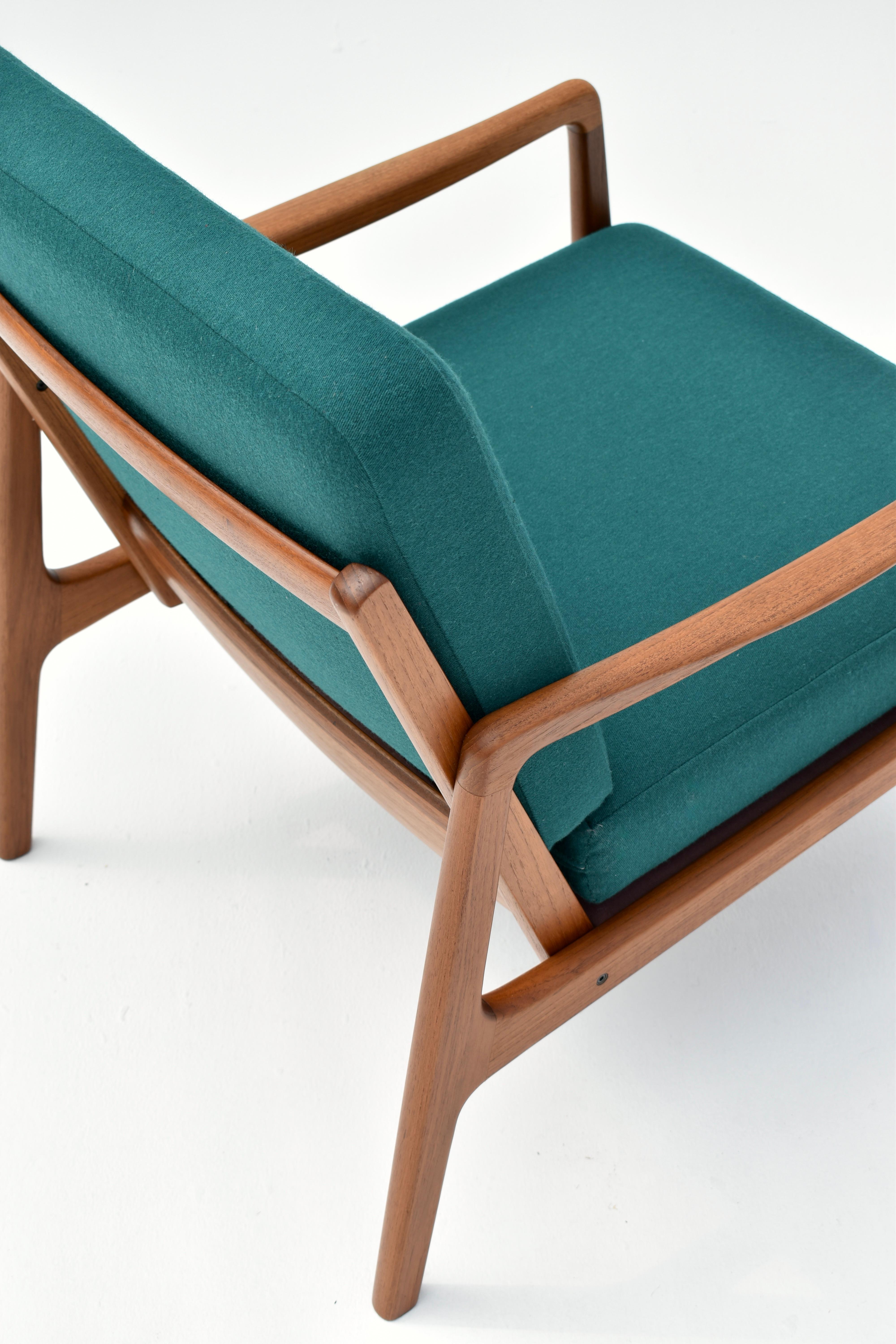 Mid Century Danish Ole Wanscher Model 119 Teak Lounge Chair For France & Son 6