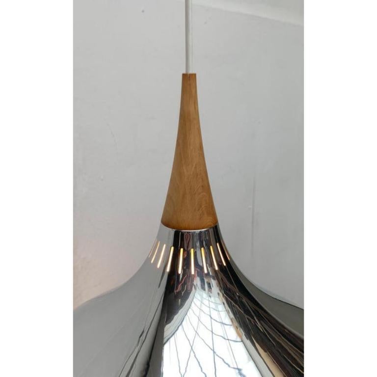 Metallo Lampada a sospensione orientale danese di metà secolo di Jo Hammerborg per Fog & Mørup, 1960 in vendita
