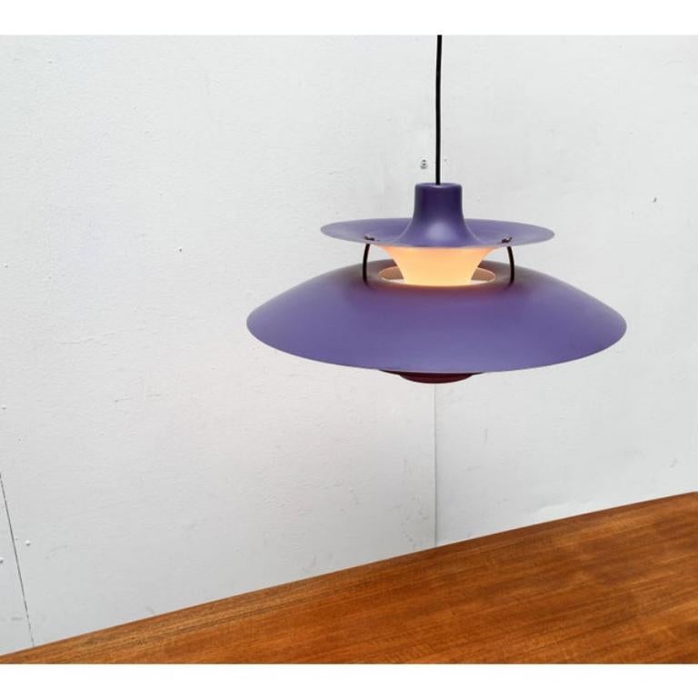 Pendentif danois PH 5 du milieu du siècle dernier par Poul Henningsen pour Louis Poulsen, années 1960 Excellent état - En vente à Hamburg, DE