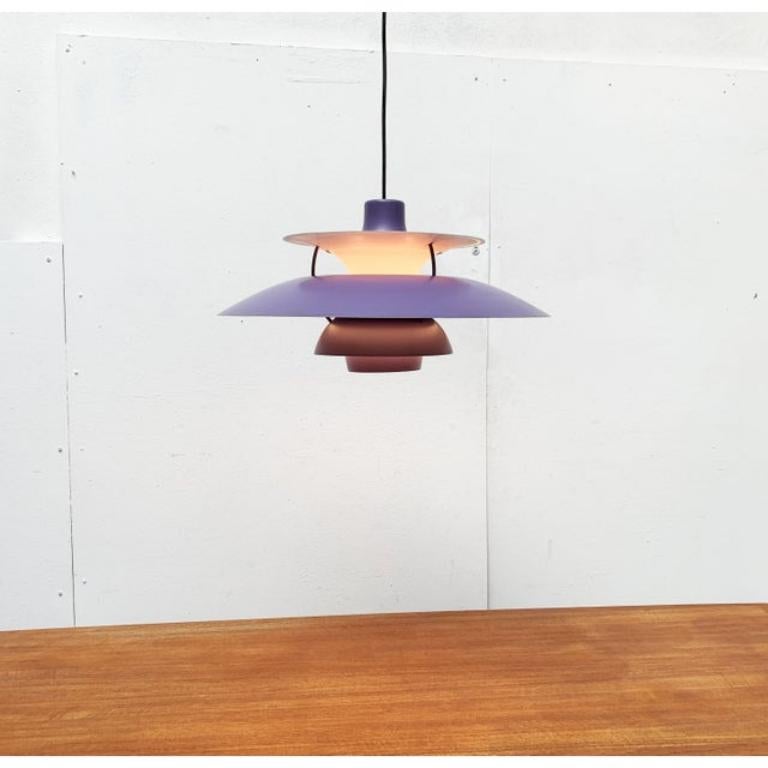 Métal Pendentif danois PH 5 du milieu du siècle dernier par Poul Henningsen pour Louis Poulsen, années 1960 en vente