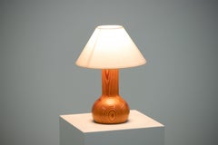Midcentury Danish Pine Table Lamp