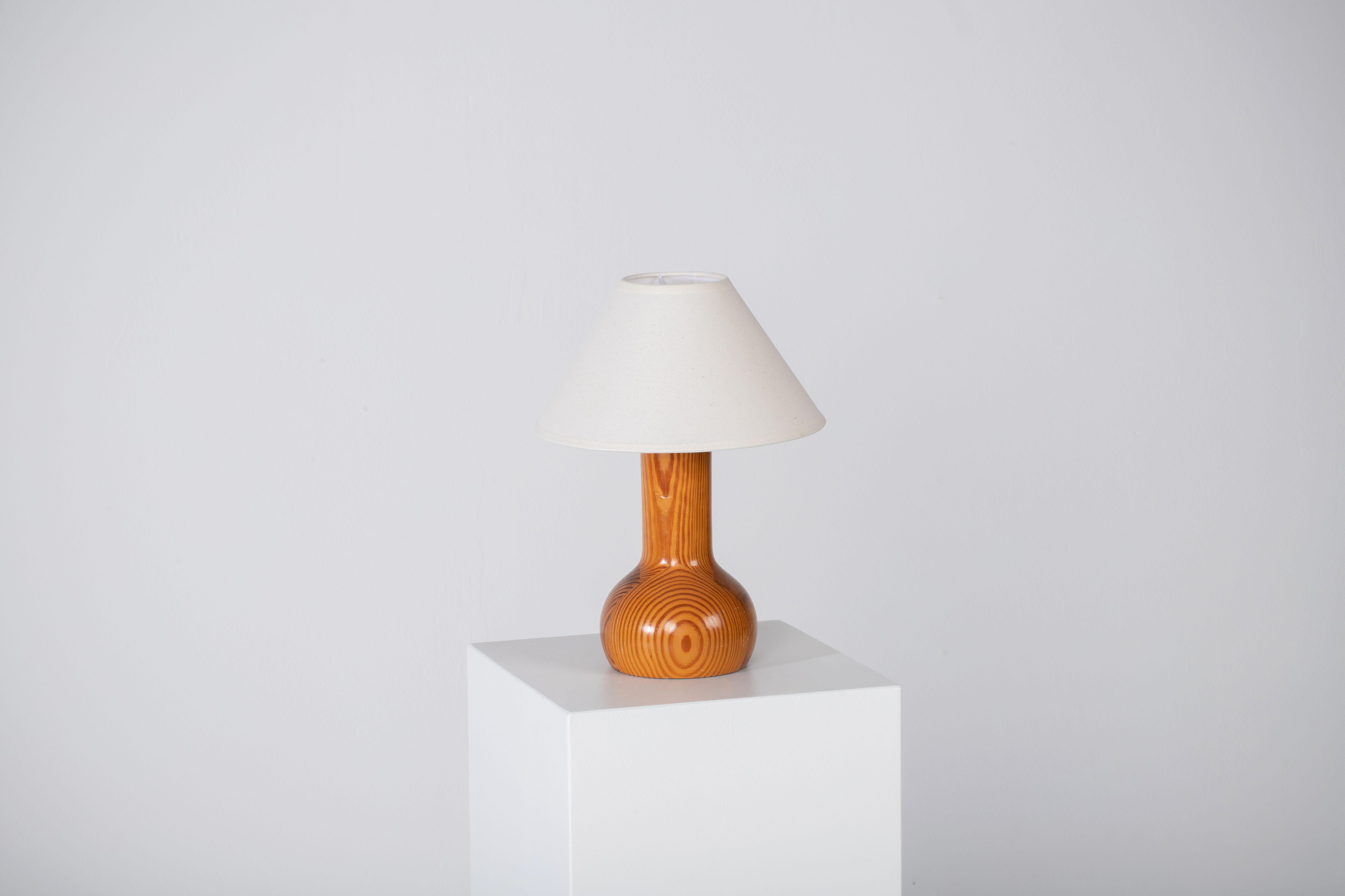 Mid-Century Modern Midcentury Danish Pine Table Lamp For Sale