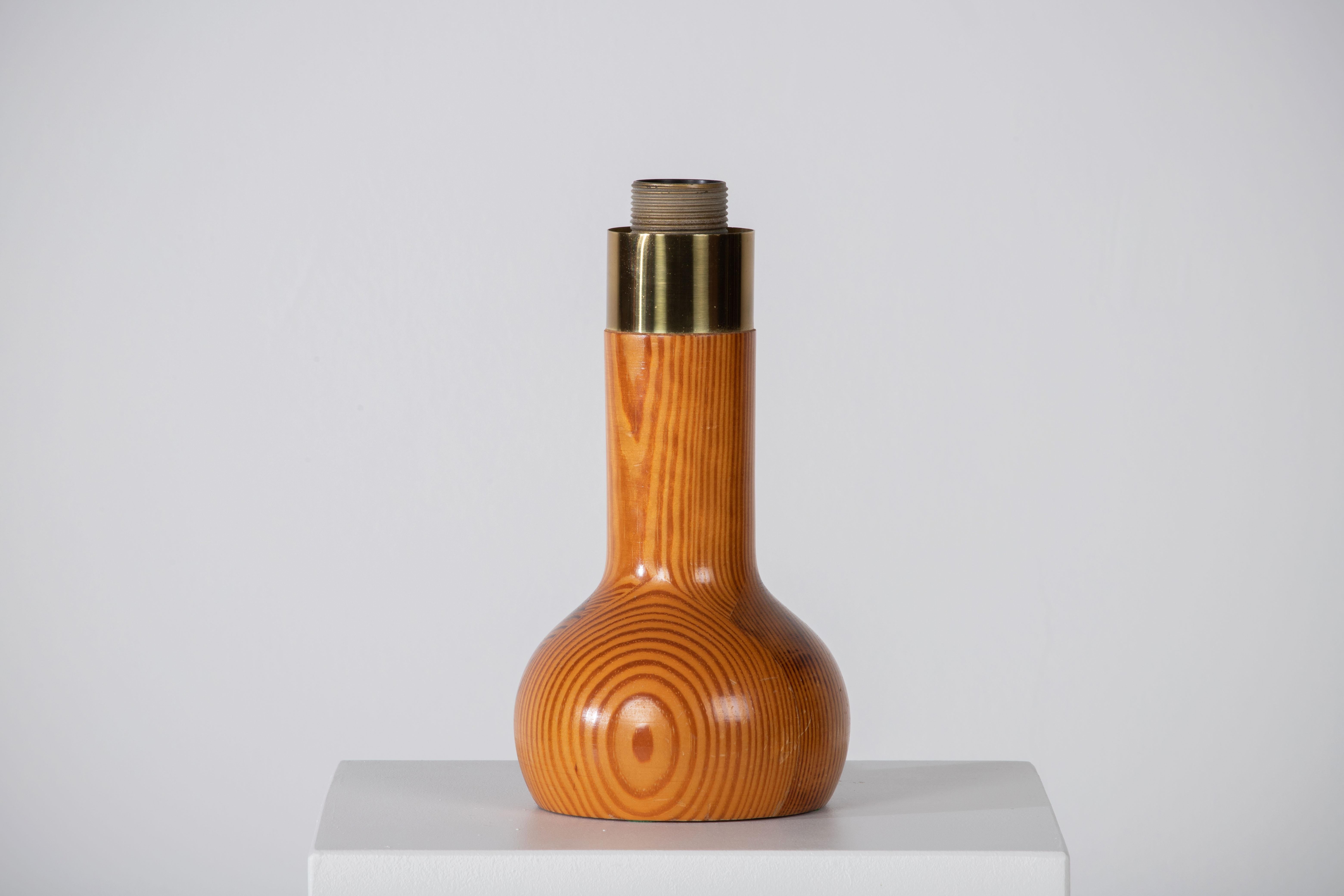 Midcentury Danish Pine Table Lamp For Sale 1