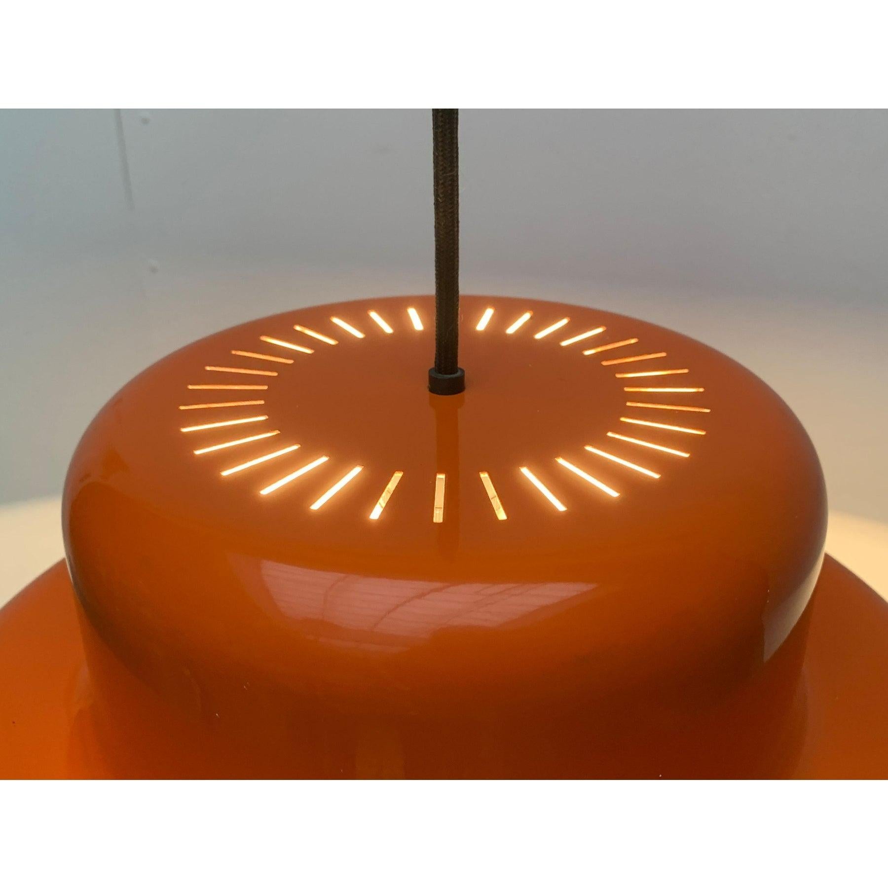 Mid-Century moderno Lampada a sospensione Poker danese di metà secolo di Jo Hammerborg per Fog and Morup, anni '60 in vendita