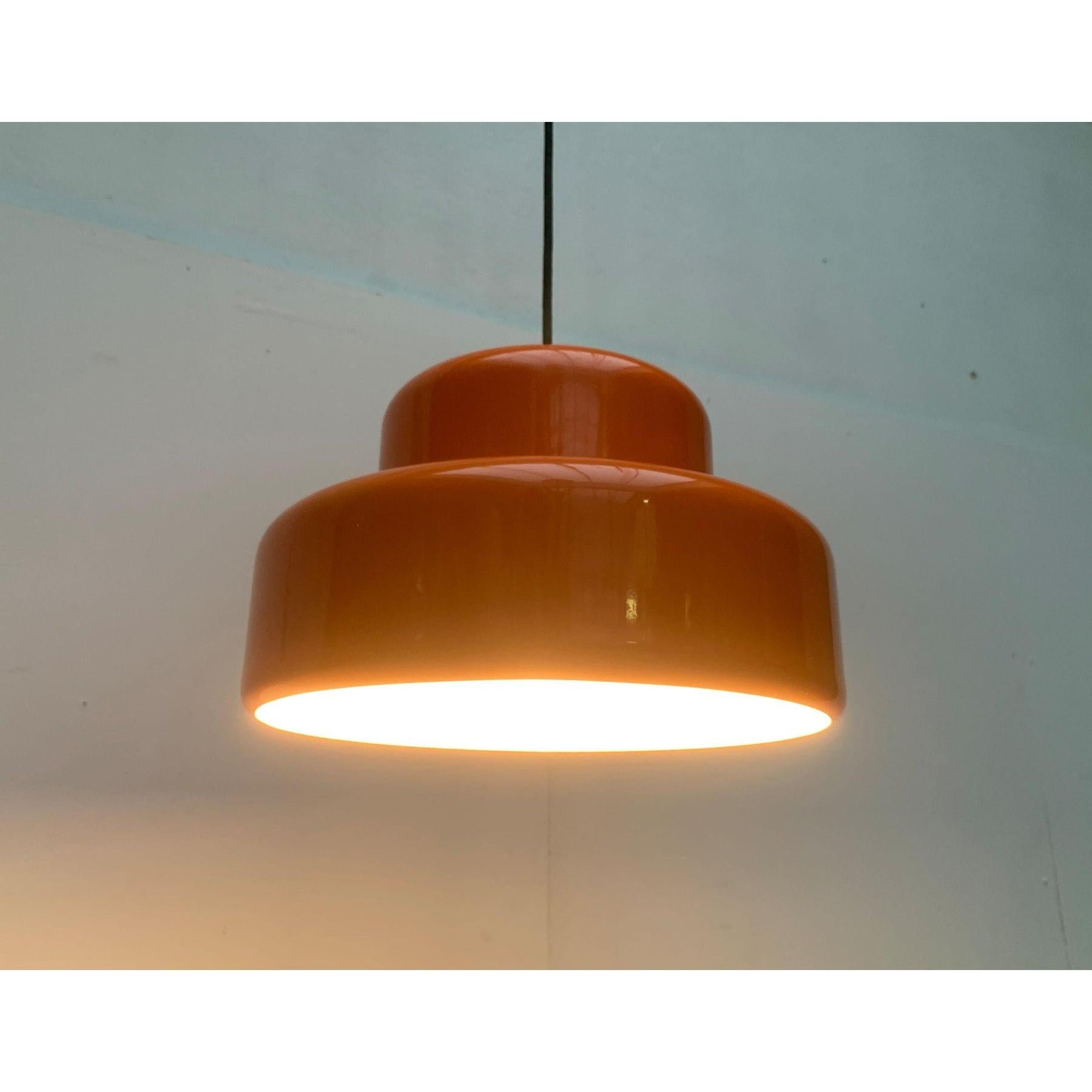 Danese Lampada a sospensione Poker danese di metà secolo di Jo Hammerborg per Fog and Morup, anni '60 in vendita